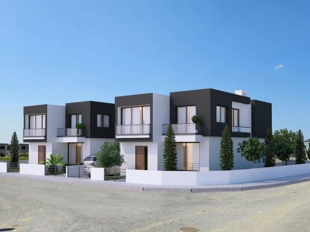 Luxury detached villas with Turkish title in Yenikent, in a decent location.