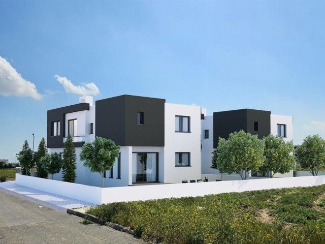 Luxury detached villas with Turkish title in Yenikent, in a decent location.