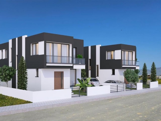 Luxury detached villas with Turkish title in Yenikent, in a decent location.