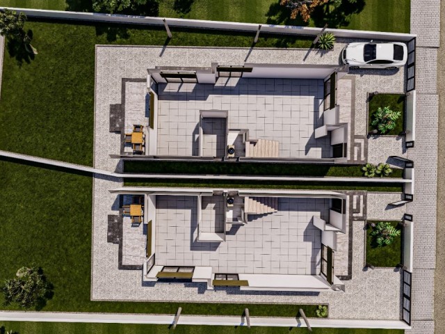 3+1 luxury villas with detached gardens in Hamitköy.