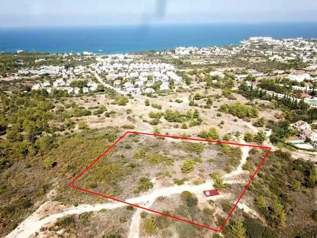 9.5 decare land with mountain and sea views in a high location in Edremit.