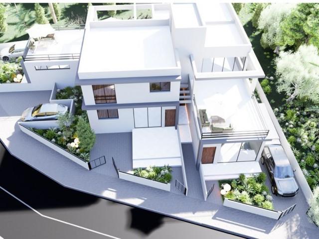 2+1 and 3+1 flats with garden and terrace in Alayköy, Nicosia.