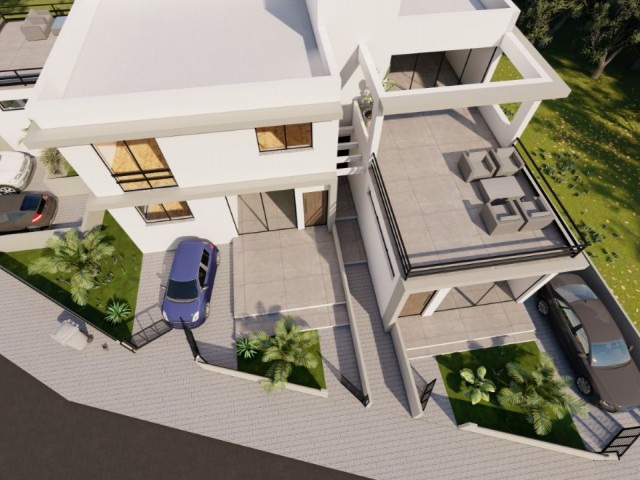 2+1 and 3+1 flats with garden and terrace in Alayköy, Nicosia.