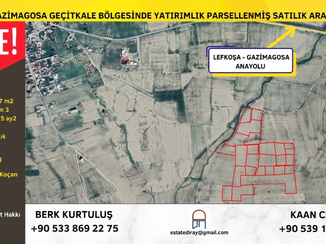 ‼️PLATZIERTES GRUNDSTÜCK FÜR INVESTITIONEN IN DER GACITKALE-REGION VON FAMAGOSA‼️