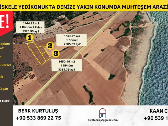 ‼️AMAZING LAND CLOSE TO THE SEA IN İSKELE YEDİKONUK‼️