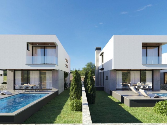 Luxury villas with large gardens in the new development area of ​​Dikmen.