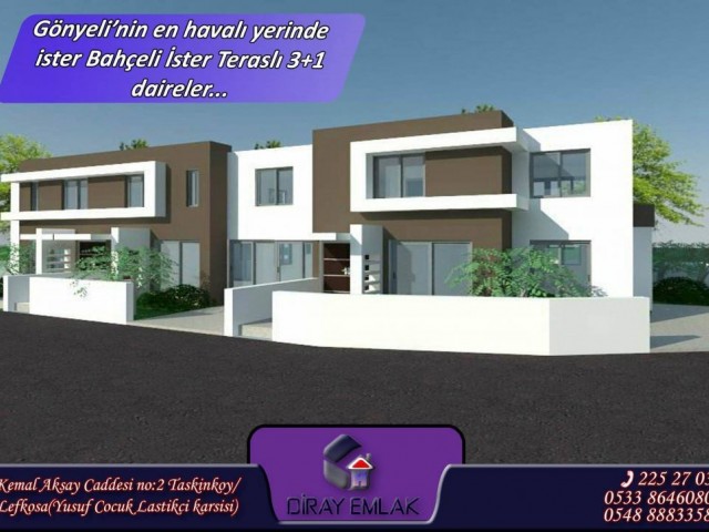 Gönyelide villa gibi apt daireleri ve 3+1 penthouselar..