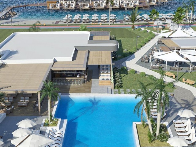 Opportunity to Own a Seafront Studio Apartment from the Most Luxury Project of Northern Cyprus with 0% Interest