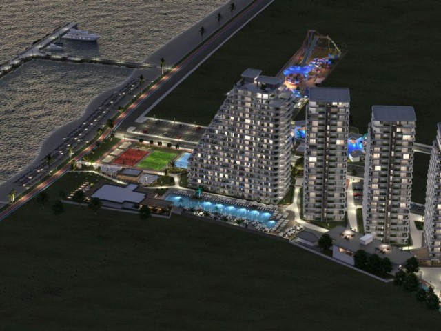 Opportunity to Own a Seafront Studio Apartment from the Most Luxury Project of Northern Cyprus with 0% Interest