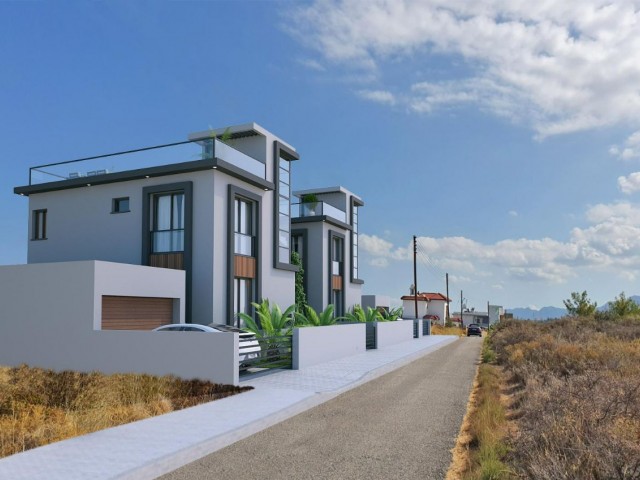 VILLAS FOR SALE IN GİRNE ÇATAKÖY FROM PROJECT STAGE