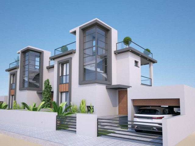 VILLAS FOR SALE IN GİRNE ÇATAKÖY FROM PROJECT STAGE