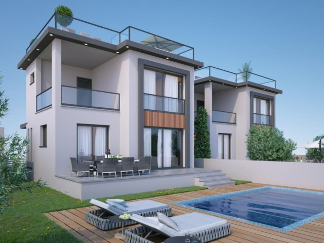 VILLAS FOR SALE IN GİRNE ÇATAKÖY FROM PROJECT STAGE