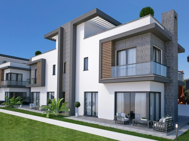 3+1 TWIN VILLAS FOR SALE FROM THE PROJECT STAGE IN GUINEA ALSANCAK REGION