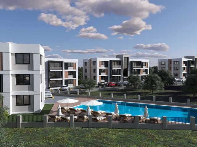 1+1 FLATS FOR SALE IN KYRENIA LAPTA FROM NEW PROJECT PHASE