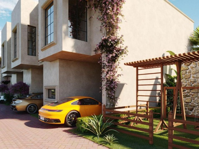 2+1 TOWNHOUSE APARTMENTS FOR SALE FROM PROJECT PHASE IN GUINEA LAPTA