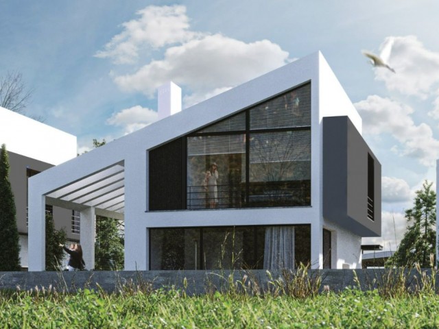 3+1 VILLA ZUM VERKAUF ZU EINEM GELEGENHEITSPREIS AUS DER PROJEKTPHASE IN GİRNE KARŞIYAKADA