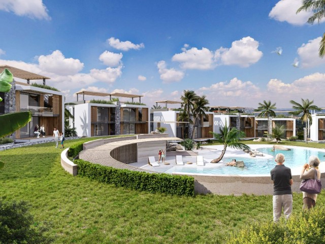 LUXURIOUS FLATS AND VILLAS WITH SEA VIEW FOR SALE FROM ROJE STAGE IN GIRNE BAHÇELİ REGION