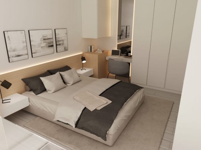 LUXURIOUS FLATS FOR SALE IN İSKELE LONG BEACH AREA FROM PROJECT PHASE