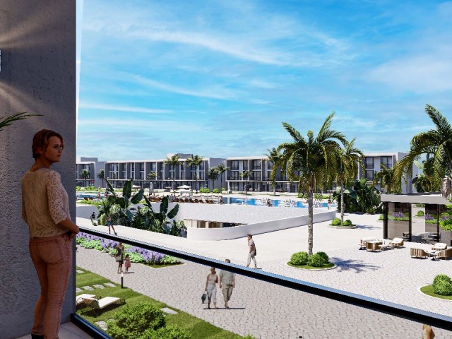 LUXURIOUS FLATS FOR SALE IN İSKELE LONG BEACH AREA FROM PROJECT PHASE
