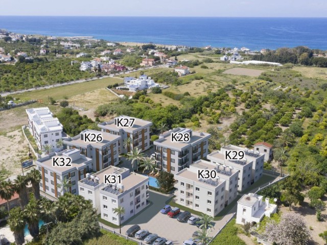 2+1 WOHNUNGEN MIT POOL ZU VERKAUFEN IN ALSANCAK, KYRENIA AUS DER PROJEKTPHASE