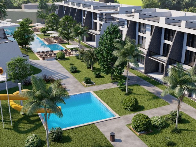 İSKELE BOĞAZİÇİ 1+1 FLATS FOR SALE IN PROJECT PHASE