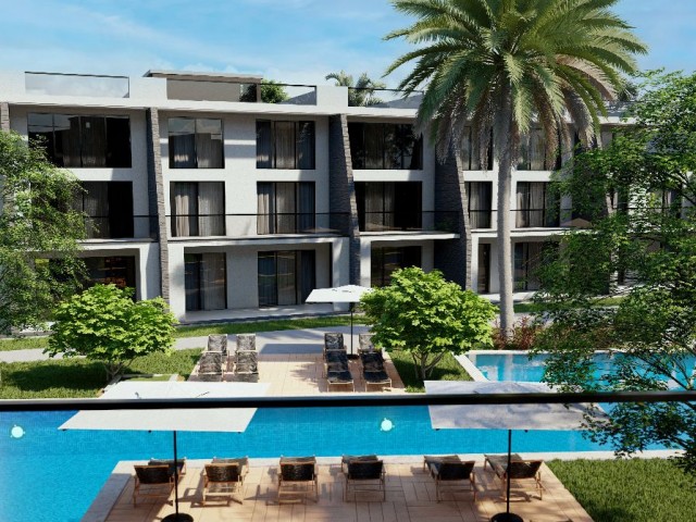 İSKELE BOĞAZİÇİ 1+1 FLATS FOR SALE IN PROJECT PHASE