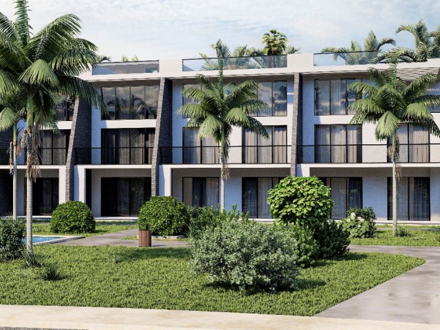 İSKELE BOĞAZİÇİ 1+1 FLATS FOR SALE IN PROJECT PHASE