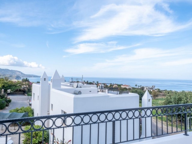 3+1 KOMPLETT MÖBLIERTE VILLA MIT MEER- UND BERGBLICK IN KYRENIA KARŞIYAKA