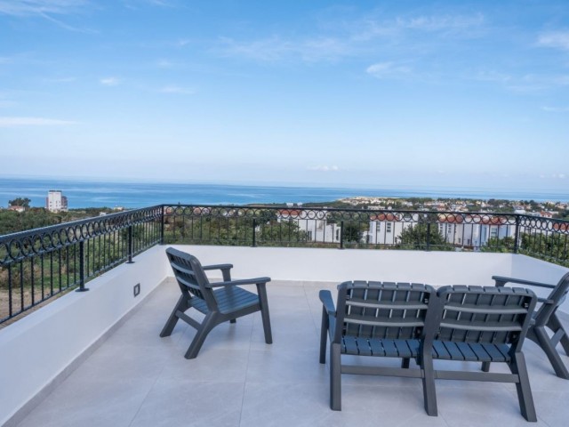 3+1 KOMPLETT MÖBLIERTE VILLA MIT MEER- UND BERGBLICK IN KYRENIA KARŞIYAKA