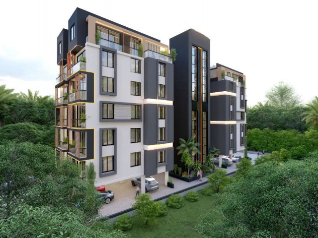 1+1-2+1 LUXURIOUS FLATS FOR SALE IN KYRENIA CENTER WITH PAYMENT PLAN FROM THE PROJECT STAGE