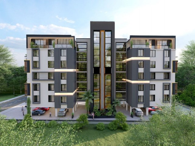 1+1-2+1 LUXURIOUS FLATS FOR SALE IN KYRENIA CENTER WITH PAYMENT PLAN FROM THE PROJECT STAGE