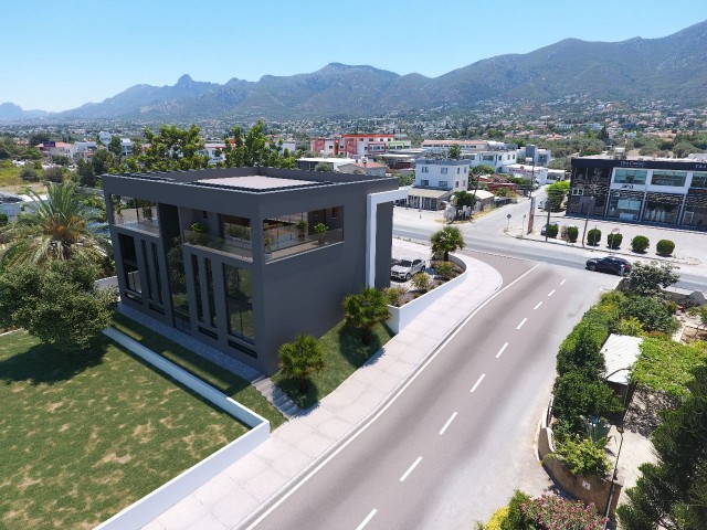 GESCHÄFTE UND BÜROS ZUM VERKAUF AUS DER PROJEKTPHASE AUF DER ÇATALKÖY-STRASSE IN KYRENIA OZANKÖY