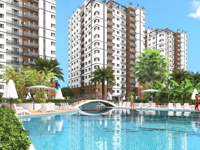 INVESTMENT FLATS IN İSKELE FROM THE PROJECT PHASE WITHIN THE SITE