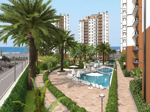 INVESTMENT FLATS IN İSKELE FROM THE PROJECT PHASE WITHIN THE SITE