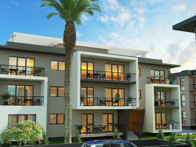 1+1 FLATS FOR SALE IN THE PROJECT PHASE IN KYRENIA ALSANCAK REGION