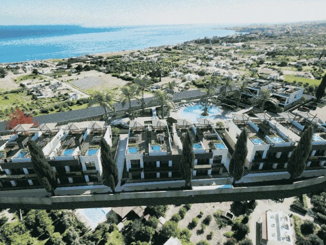 ULTRA LUXURY FLATS FOR SALE IN KYRENIA LAPTA FROM THE PROJECT PHASE