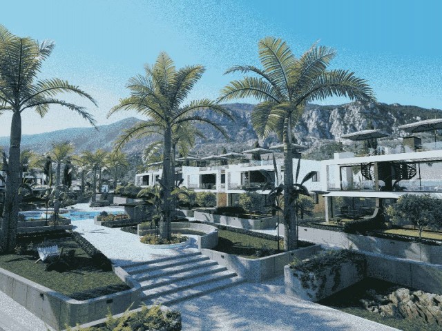 ULTRA LUXURY FLATS FOR SALE IN KYRENIA LAPTA FROM THE PROJECT PHASE