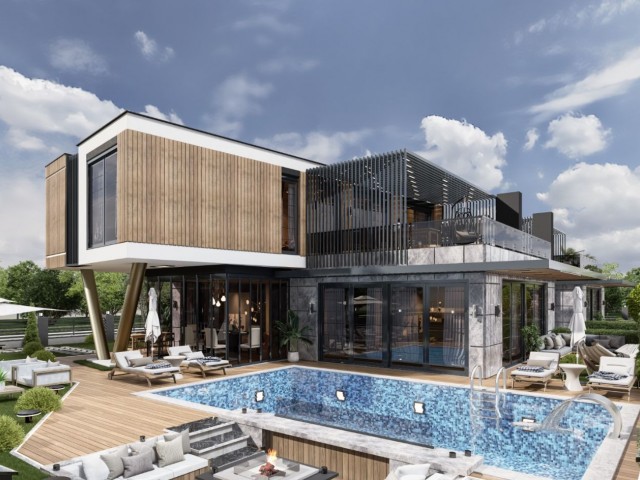 MODERN LUXURY AND UNIQUE DESIGNED PRIVATE 4+1 VILLAS IN GIRNE KARAOĞLANOĞLU REGION