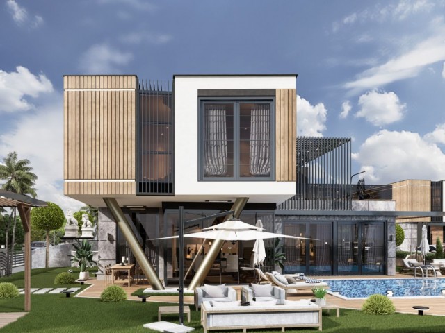 MODERN LUXURY AND UNIQUE DESIGNED PRIVATE 4+1 VILLAS IN GIRNE KARAOĞLANOĞLU REGION