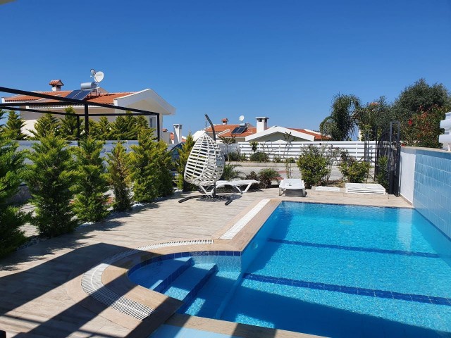 3+1 TWIN VILLA WITH PRIVATE POOL FOR SALE IN GIRNE ALSANCAK AREA