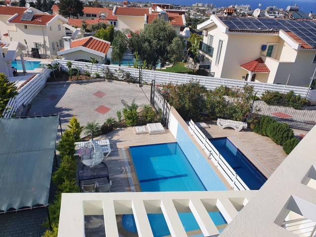 3+1 TWIN VILLA WITH PRIVATE POOL FOR SALE IN GIRNE ALSANCAK AREA