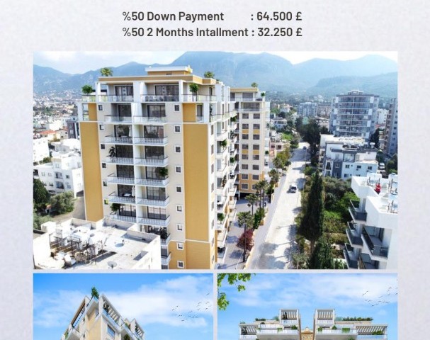 Brand new 2+1 flats in center of kyrenia