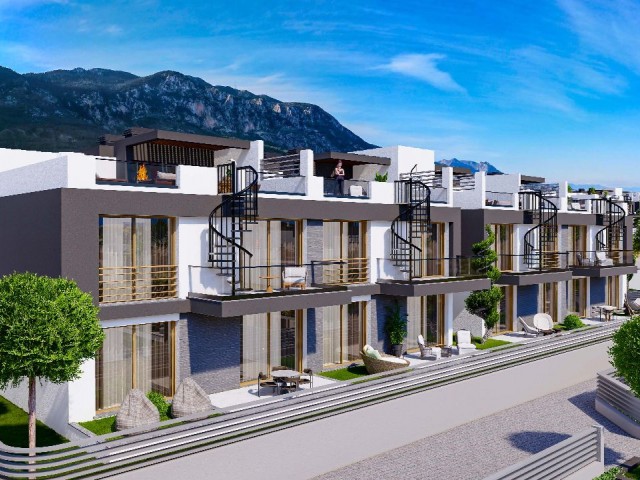 Lapta'da özel çatı teraslı 1+1 penthouse