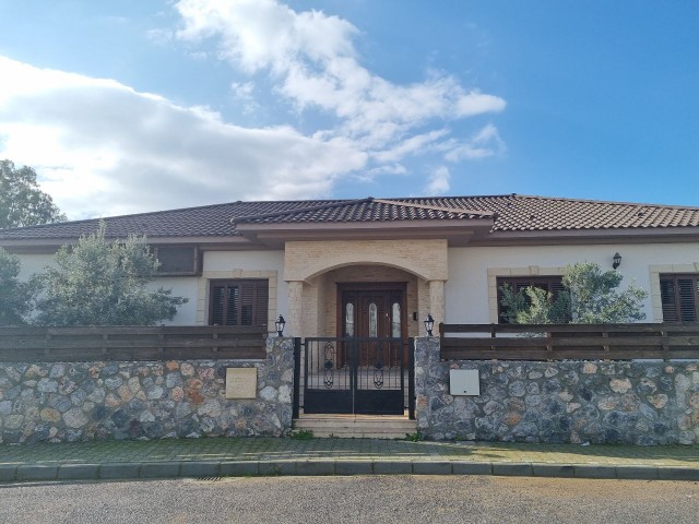 Excellent location at famous area in Yenikent specious stone decorated beautiful 3 bedrooms  villa with close living area 325m2!