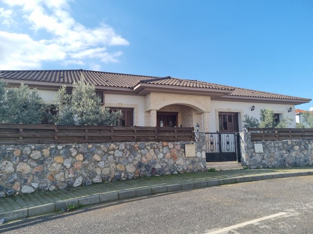 Excellent location at famous area in Yenikent specious stone decorated beautiful 3 bedrooms  villa with close living area 325m2!