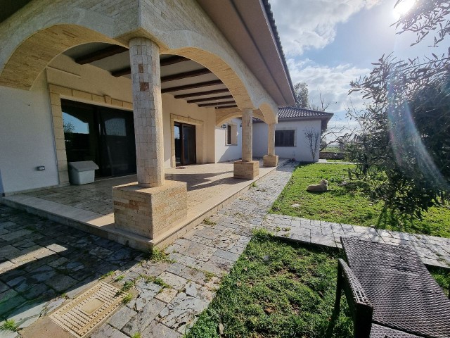 Excellent location at famous area in Yenikent specious stone decorated beautiful 3 bedrooms  villa with close living area 325m2!