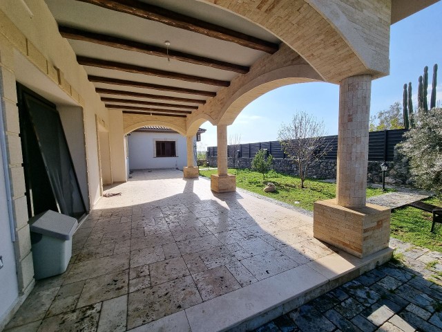 Excellent location at famous area in Yenikent specious stone decorated beautiful 3 bedrooms  villa with close living area 325m2!