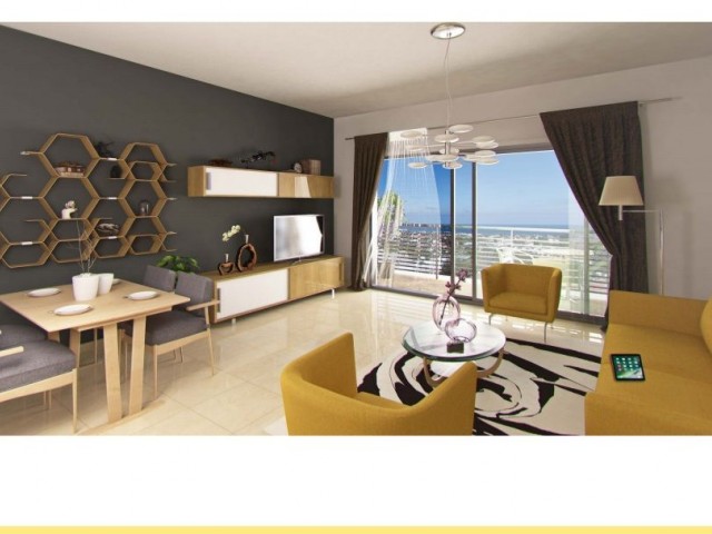 2+1 new apartments for sale in Kyrenia Lapta region 