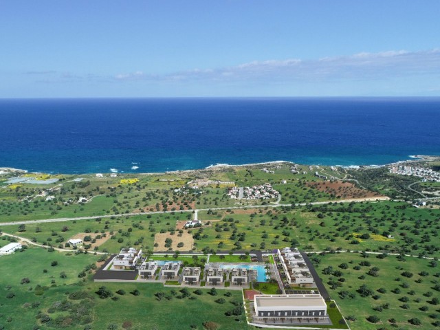 1+1, 1+1 Loft and 2+1 twin villas in Tatlısu, where Blue and Green meet