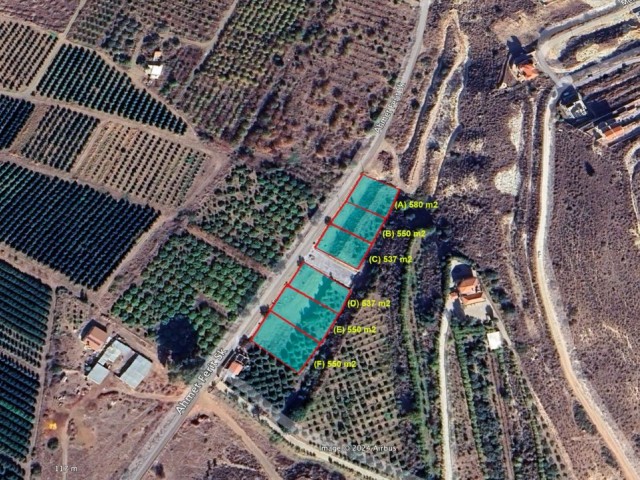 LANDS WITH TURKISH COB IN LEFKE WITH PRICES STARTING FROM 55,000 STG